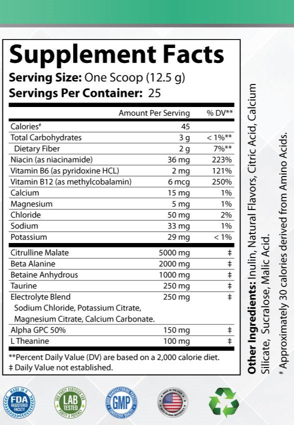 Pump Non-Stim Pre-Workout Cherry Blast
