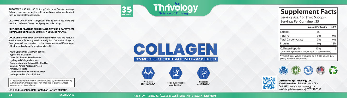 Collagen Type 1 & 3 (Grass-Fed)