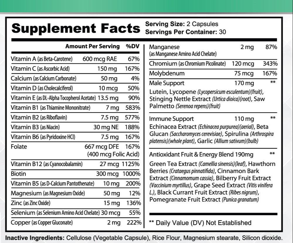 His Thrive Essentials Ultra Multivitamin for Men