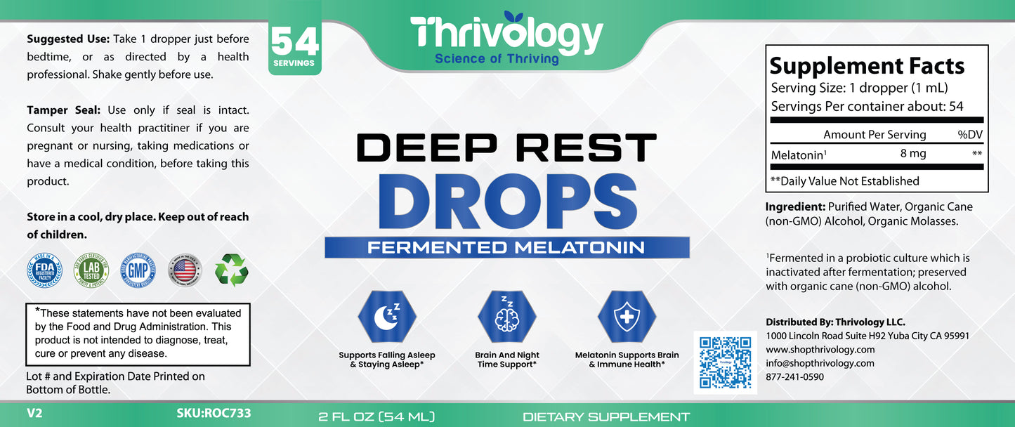 Deep Rest Drops Fermented Melatonin Drops