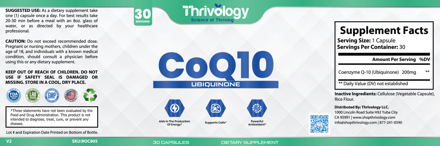 CoQ10 (Ubiquinone) Capsules