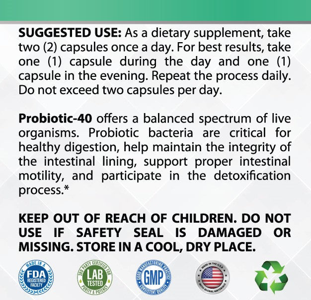 Bio Flora 40X Probiotic Complex