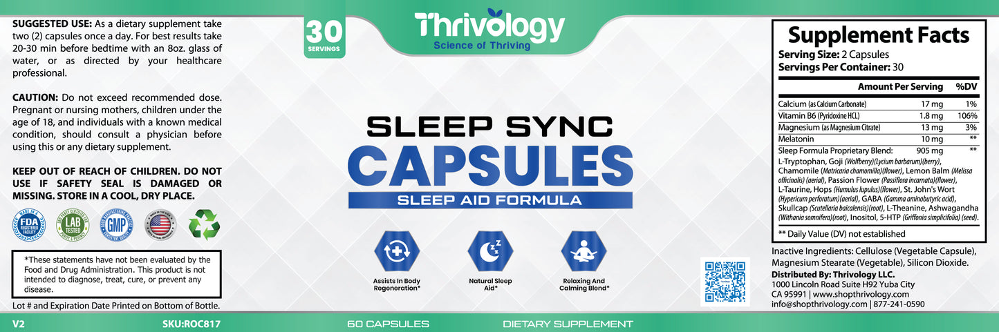 Sleep Sync Sleep Formula Capsules