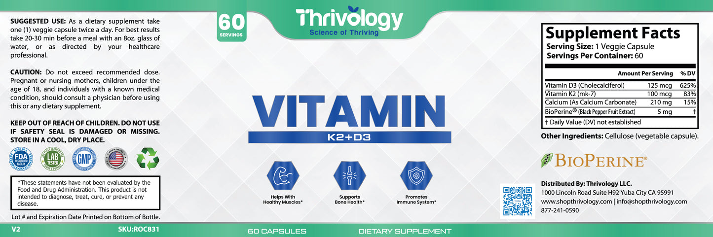 Vitamin K2 + D3