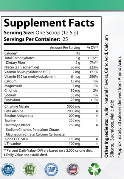 Pump Non-Stim Pre-Workout Cherry Blast