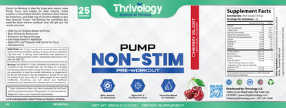 Pump Non-Stim Pre-Workout Cherry Blast