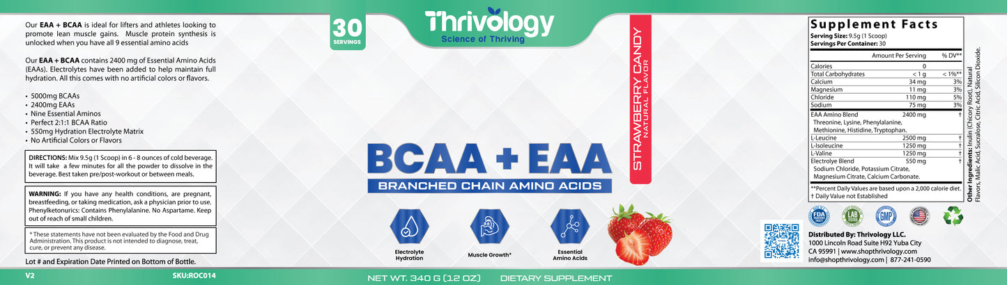 BCAA + EAA Strawberry Candy