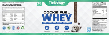 Cookie Fuel 100% Isolate Whey Protein  Flavor: Cookies and Cream   2lb