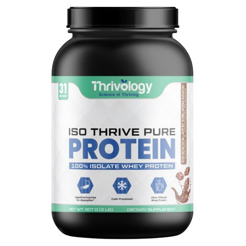 Iso Thrive Pure Protein 100% Isolate Whey Protein    Flavor: chocolate