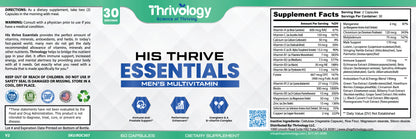 His Thrive Essentials  Ultra Multivitamin for Men