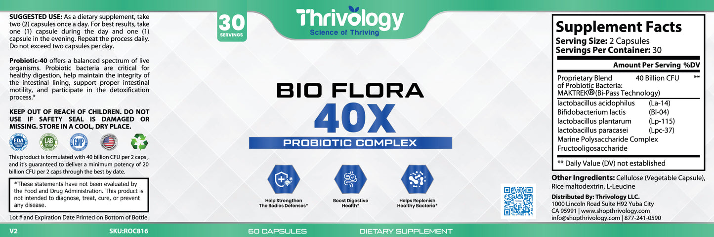 Bio Flora  40X Probiotic Complex