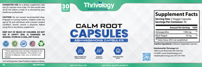 Calm Root Capsules- Ashwagandha capsules