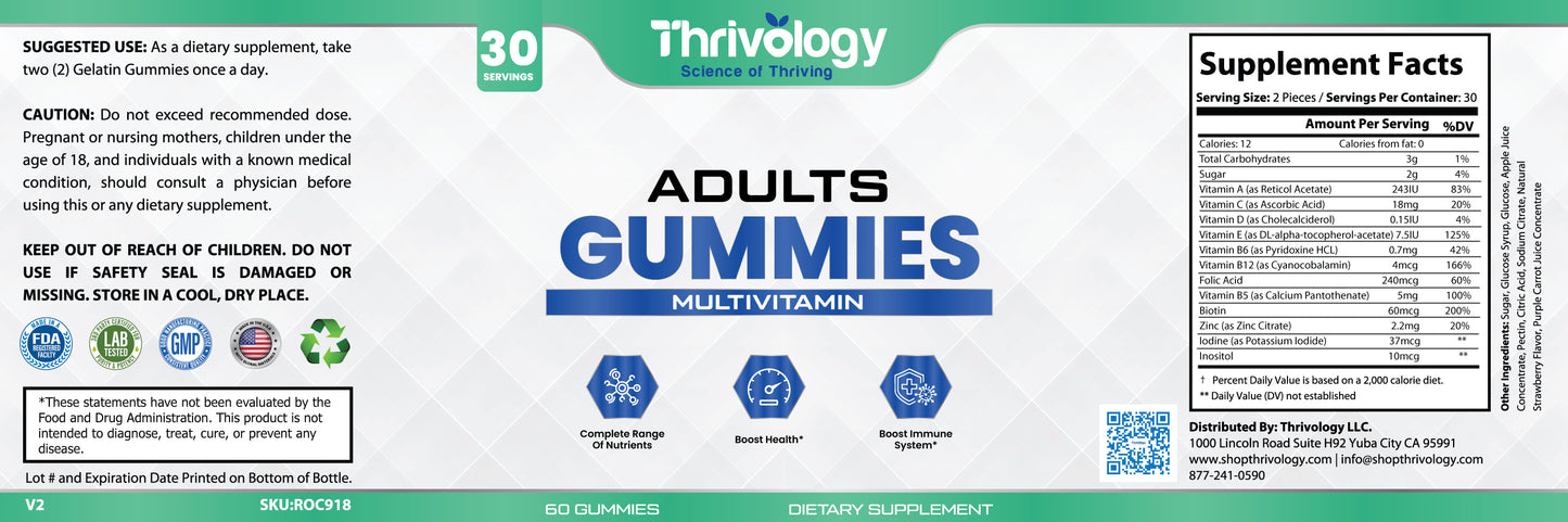 Adult Gummies Multi Vitamins